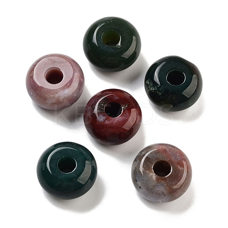Natural Indian Agate European Beads G-C134-04F-1