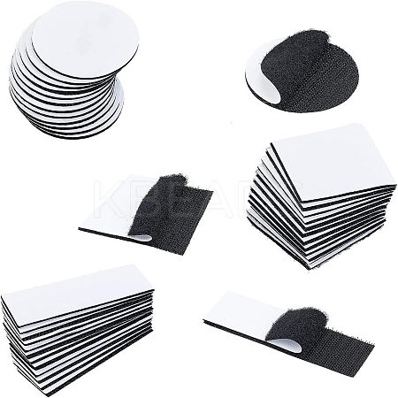 36 Sets 3 Styles Double Sided Self Adhesive Hook and Loop Tapes AJEW-NB0002-34-1