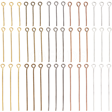 1800Pcs 15 Styles Brass & Iron Eye Pins KK-SP0002-43-1