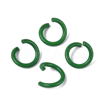 Spray Painted Iron Open Jump Rings IFIN-T017-04B-11-1