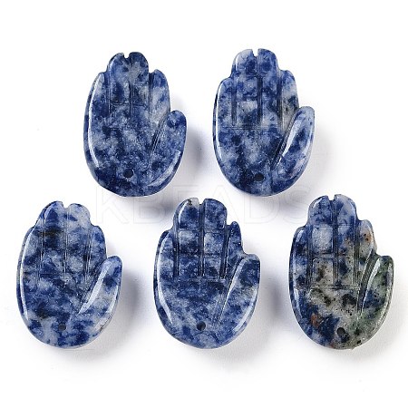 Natural Blue Spot Jasper Pendants G-K359-03C-1