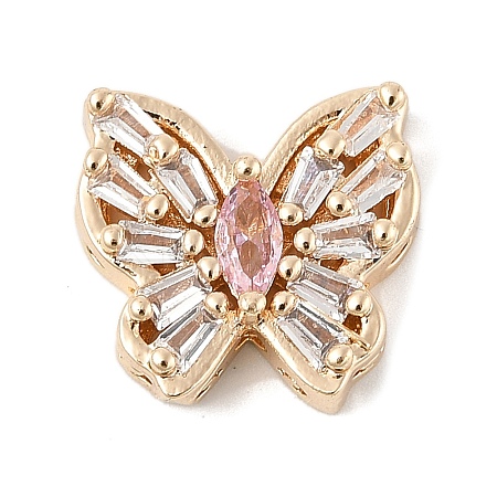 Brass Micro Pave Cubic Zirconia Beads KK-K297-34B-G03-1