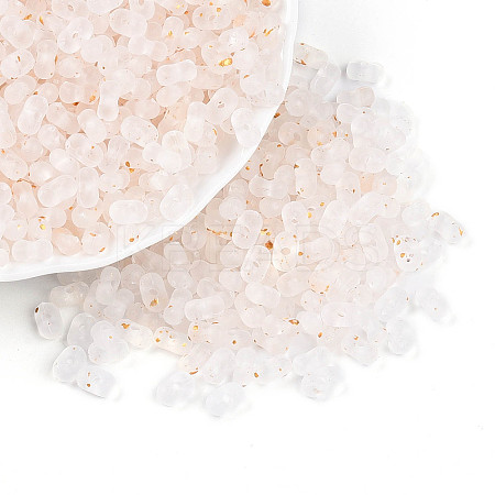 Gradient Color Transparent Frosted Acrylic Beads OACR-M023-06J-1