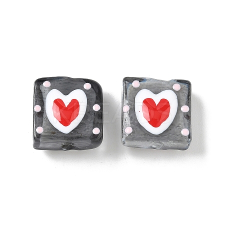 Handmade Lampwork Enamel Beads LAMP-G147-02E-1