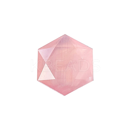 Natural Rose Quartz Healing Star of David Ornament PW-WG52742-01-1