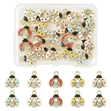 24Pcs Alloy Enamel Charms ENAM-FS0003-76-1