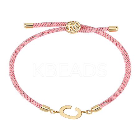 1Pc Adjustable Nylon Cord Slider Bracelets for Women BJEW-LP0001-32C-03-1