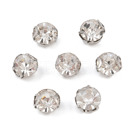 Flat Round Sew on Rhinestone Montee Beads STAS-B107-01B-01P-1