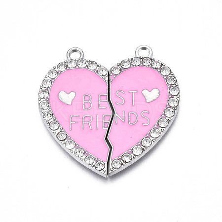 Alloy Enamel Split Pendant ENAM-S130-25F-1