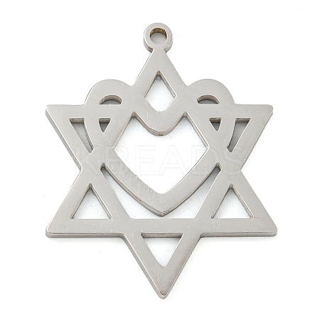 Non-Tarnish 304 Stainless Steel Pendants STAS-Z076-4P-1