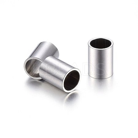 Tarnish Resistant 304 Stainless Steel Tube Beads STAS-O107-07P-E-1