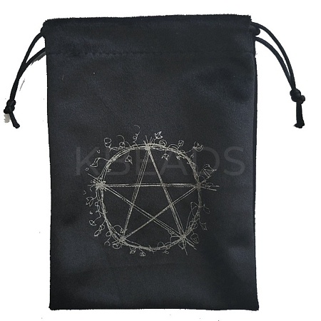 Velvet Pentagram Print Storage Pouches PW-WG67651-01-1