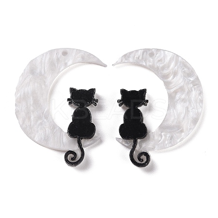 Halloween Printed Acrylic Pendants X-MACR-M021-01-1-1