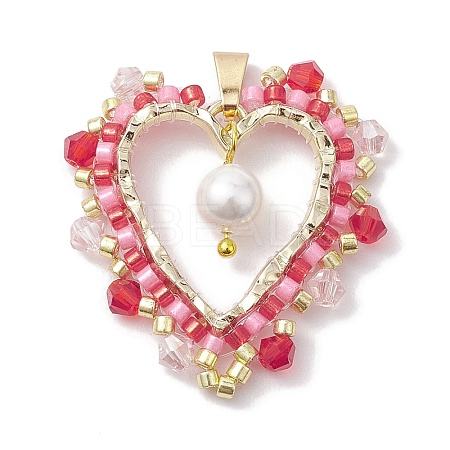 Seed Glass & Shell Pearl Pendant PALLOY-MZ00235-1