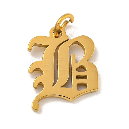 Ion Plating(IP) 304 Stainless Steel Charms STAS-I010-01G-B-1