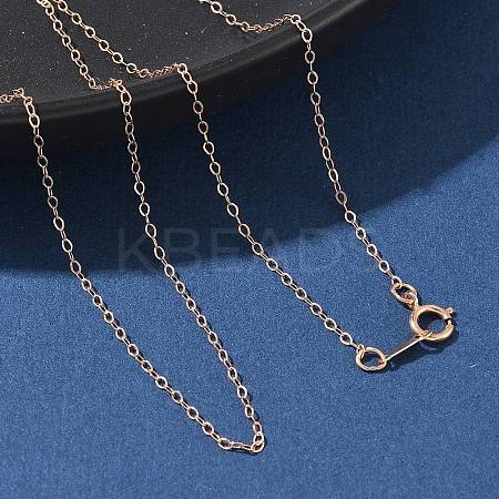 1/20 14K Gold Filled Cable Chain Necklaces for Women Men NJEW-Z068-04RG-1