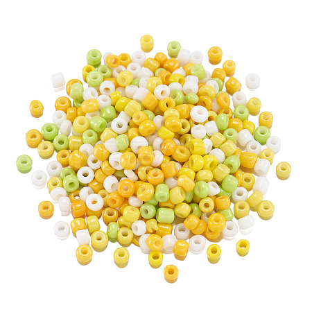 Opaque Glass Round Seed Beads GLAA-TAC0025-07A-07-1