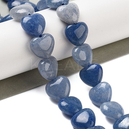 Dyed & Heated Natural Blue Aventurine Beads Strands G-B022-34C-1