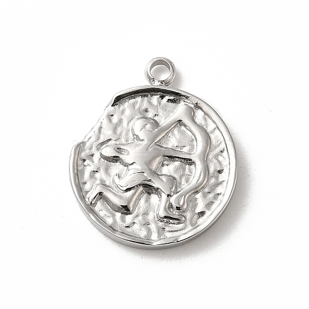 304 Stainless Steel Pendants STAS-B074-08P-11-1
