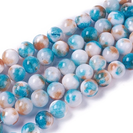 Natural Persian Jade Beads Strands G-E531-C-24-1