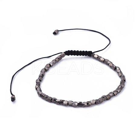 Adjustable Nylon Thread Braided Beads Bracelets BJEW-JB04381-01-1