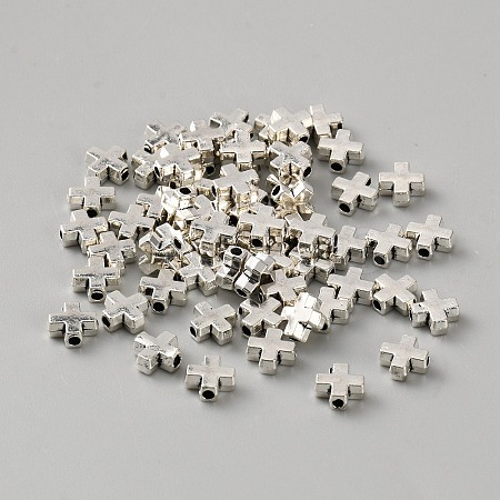 Cross Tibetan Style Alloy Beads FIND-WH00670-142-1
