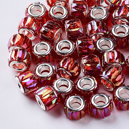 Transparent Resin European Beads LS-X-RPDL-Q023-A-B04-1