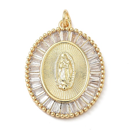 Brass Micro Pave Cubic Zirconia Pendants KK-Q068-31A-G-1