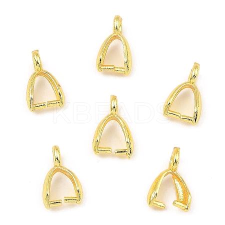Rack Plating Brass Ice Pick Pinch Bails KK-Z030-05B-G-1