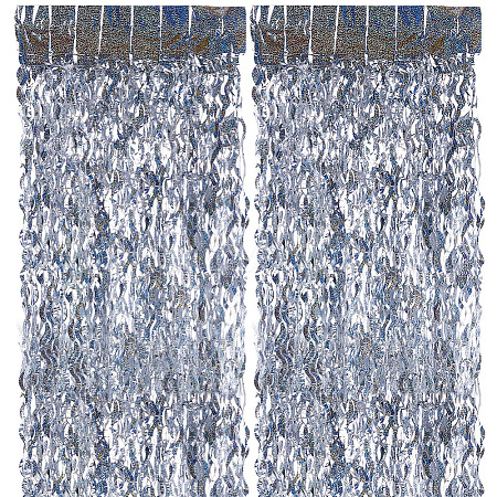 Plastic Foil Fringe Curtains DIY-WH20011-33A-1