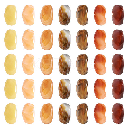 30pcs 5 colors Opaque Acrylic Beads CRES-TA0001-36-1