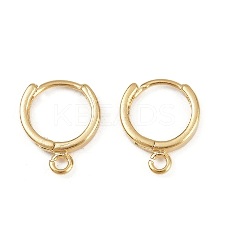 Brass Hoop Earring Findings X-KK-P310-26B-G-1