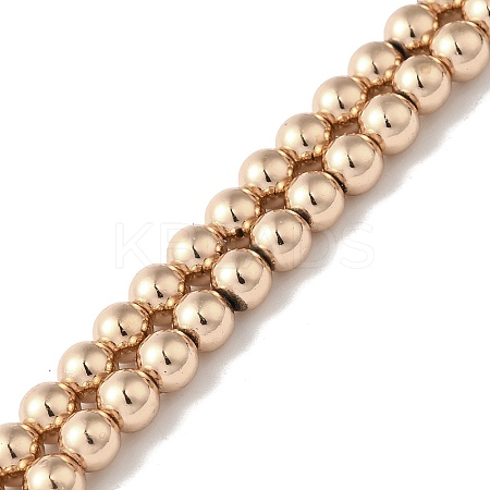 Electroplated Synthetic Magnetic Hematite Beads Strands G-I364-D01-LG-1