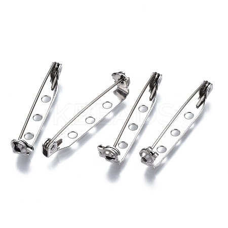 Tarnish Resistant 201 Stainless Steel Brooch Pin Back Safety Catch Bar Pins STAS-S117-022D-1