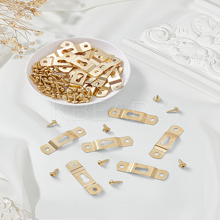 30Pcs Iron Frame Hook Hanger FIND-LP0009-08-1