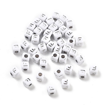 Opaque Acrylic Beads OACR-D282-06F-1