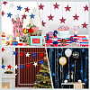 60Pcs 3 Colors Independence Day Theme Paper Glitter Star Wall Decoration AJEW-SP0001-11-5