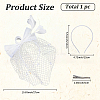 Gauze Mesh Veil Cloth with Aligator Hair Clip AJEW-WH20018-97B-2
