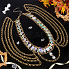 Rhinestone Cup Chains Belts AJEW-WH0470-61G-4