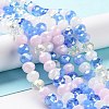 Glass Beads Strands EGLA-A034-M8mm-18-1