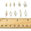 20Pcs 10 Styles Faceted Clear Glass Oval Connector Charms and Natural Agate(Dyed & Heated) Faceted Round Links KK-FS0001-91-5