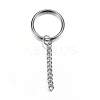 Tarnish Resistant 304 Stainless Steel Split Key Rings LS-STAS-G085-01-1