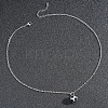 Football 201 Stainless Steel Black Enamel Pendant Cable Chain Necklaces for Men FS-WGF314D-01-2