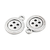 4-Hole Button Tibetan Style Zinc Alloy Charms LS-TIBEP-R334-167AS-RS-3