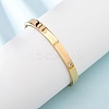 A Lifetime Lover 304 Stainless Steel Micro Pave Cubic Zirconia Hinged Bangles for Women BJEW-B161-12G-02-1
