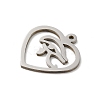 Non-Tarnish 201 Stainless Steel Pendants LS-STAS-E206-06P-03-2