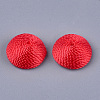 Polyester Thread Fabric Cabochons WOVE-T008-02A-01-2