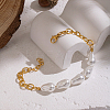 Elegant Natural Pearl Beads Link Bracelets ZR4711-5