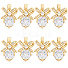 8Pcs Brass Micro Pave Cubic Zirconia Pendants FIND-BBC0004-28B-01-7