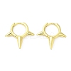 Rack Plating Brass Spike Hoop Earrings for Women EJEW-D059-19G-1
